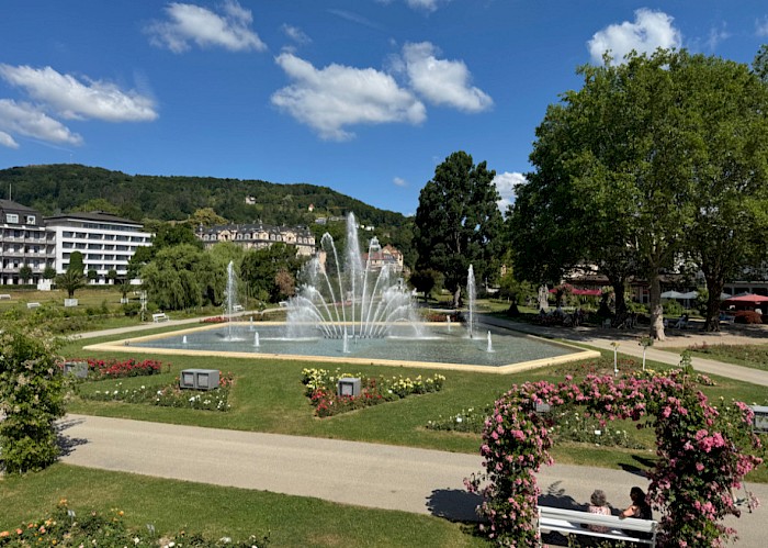 Der Rosengarten in Bad Kissingen